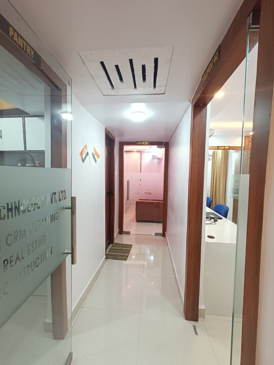 Pantry and Corridor Walkway WIMS Coworking Patna